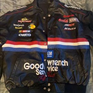 Vintage Dale Earnhardt faux leather jacket